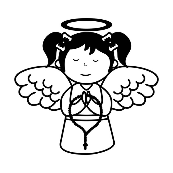 menina anjo personagem
 - Vetor, Imagem
