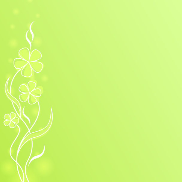 Abstract light green flower spring background with copy space. - Wektor, obraz