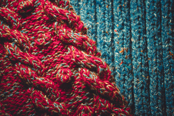 Background of knitting patterns - Zdjęcie, obraz