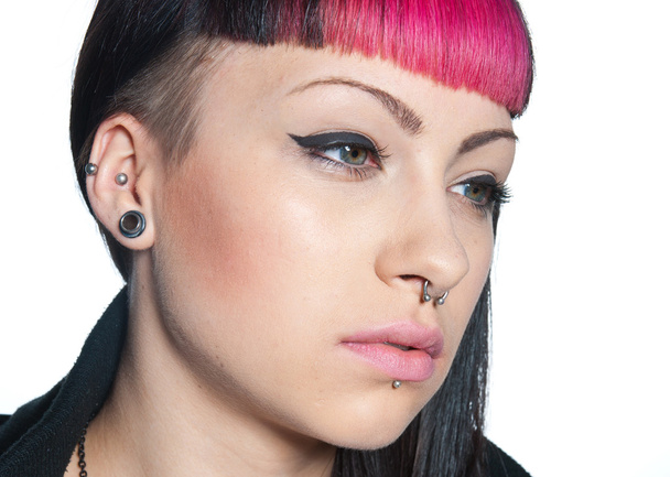 teen girl piercing - Photo, Image