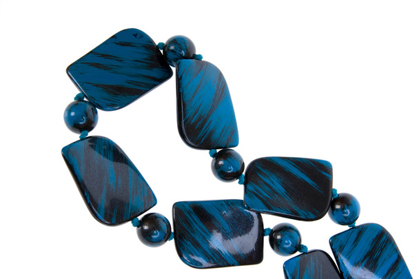Blue necklace - Фото, зображення