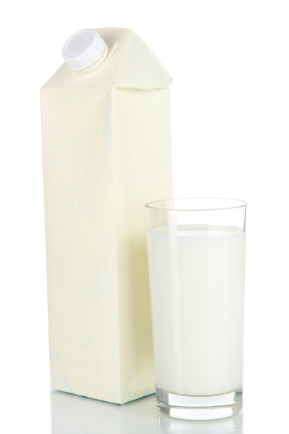 Milk pack isolated on white - Zdjęcie, obraz