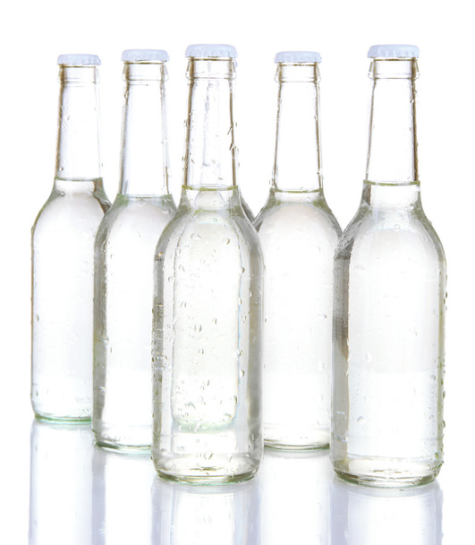 Water bottles isolated on white - Foto, Imagem