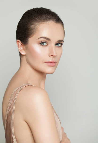 Cute healthy model with clear skin. Skincare concept - Foto, Bild