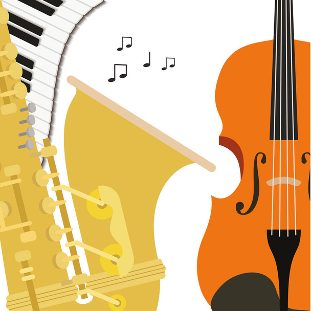 padrão de instrumentos musicais ícone
 - Vetor, Imagem