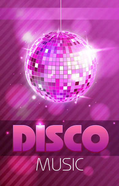 Disco poster - Vetor, Imagem
