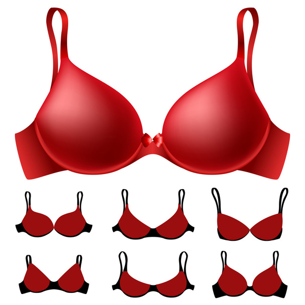 Red bra set - Vector, Image