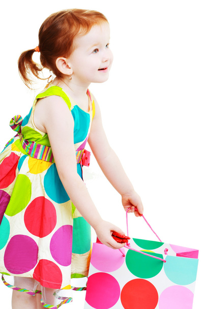 little girl shopaholic - Fotografie, Obrázek