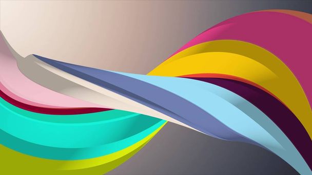 Lágy színek 3D renderelés görbe Marshmallow cukorka absztrakt alak illusztráció háttér új minőségi univerzális színes örömteli 4 k Stock Image - Fotó, kép