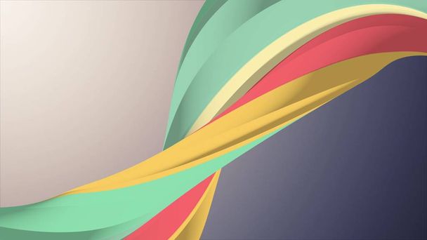 couleurs douces rendu 3D courbé guimauve bonbons forme abstraite illustration fond nouvelle qualité universelle coloré joyeux 4k image stock
 - Photo, image