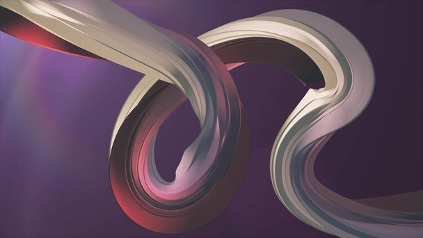 ソフトカラー3Dレンダリング曲げられたマシュマロキャンディ抽象的な形状のイラストは、新しい品質の普遍的なカラフルな喜びの4kストック画像 - 写真・画像