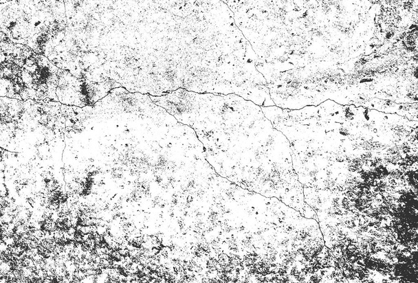 苦痛の古いひびの入ったコンクリートの壁のテクスチャ。Eps8 ベクトル. - ベクター画像