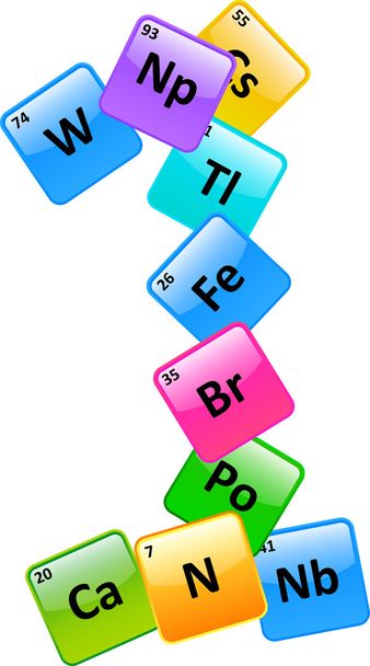 Periodická tabulka číslo 1 - Vektor, obrázek