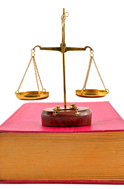 Весы правосудия на вершине книги
 - Фото, изображение