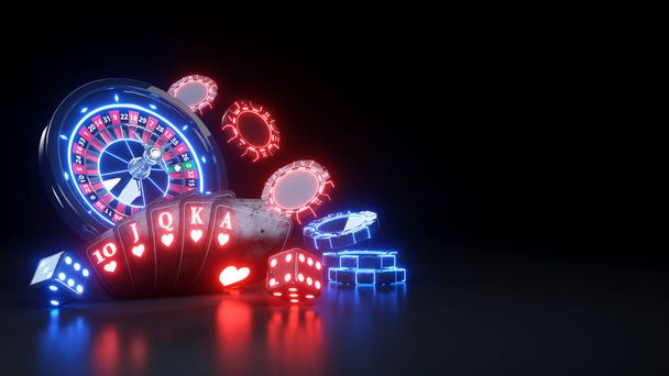 Online casino gokken concept  - Foto, afbeelding