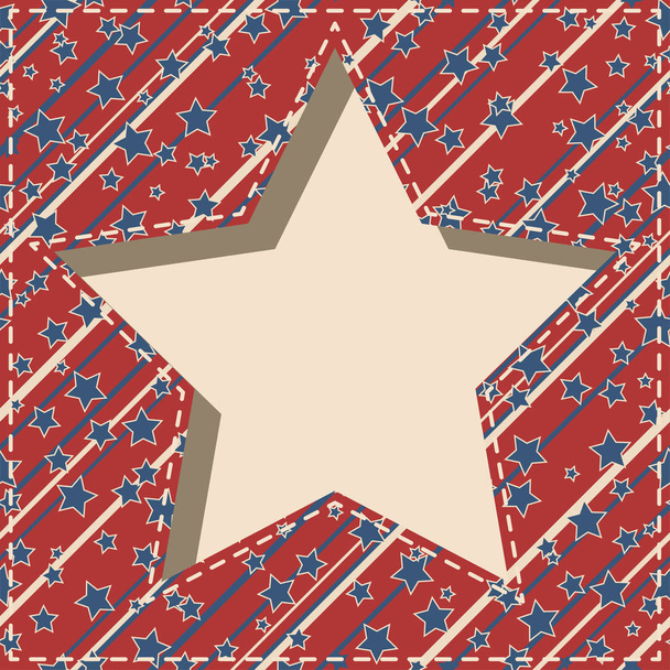 American star frame. - Vector, afbeelding