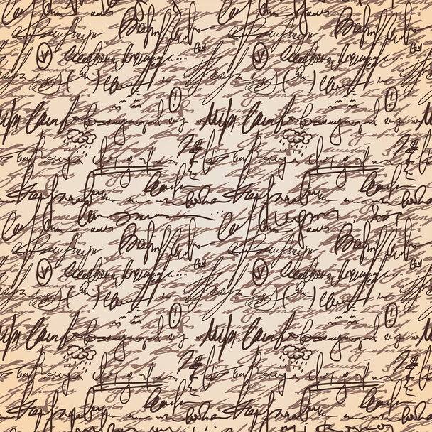 Abstracto patrón de escritura a mano sin costura
 - Vector, Imagen