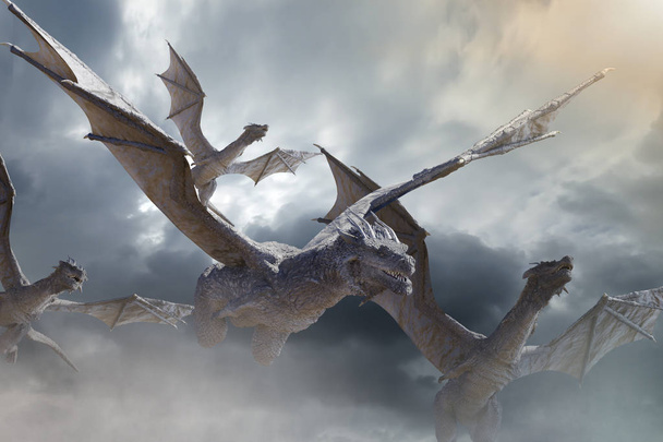 la mosca del dragón 3D render
 - Foto, imagen