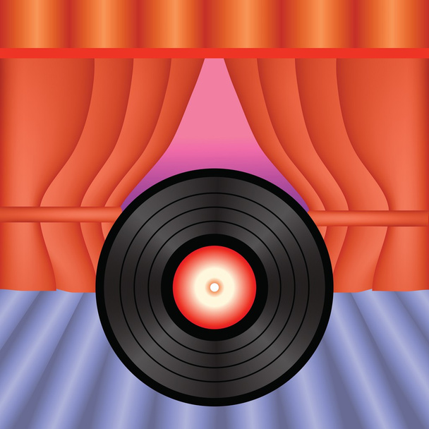 Vinyl záznam - Vektor, obrázek