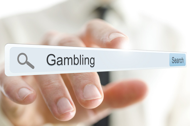 Слова азартные игры написаны в строке поиска
 - Фото, изображение