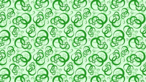 Illustrateur de motif de fond de cercles de chevauchement vert clair
 - Vecteur, image