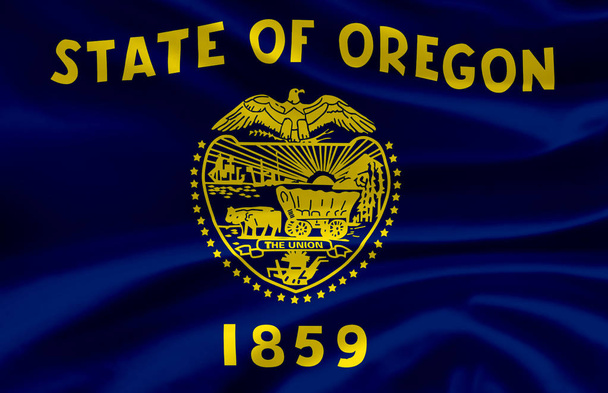 Oregonská vlajka. - Fotografie, Obrázek