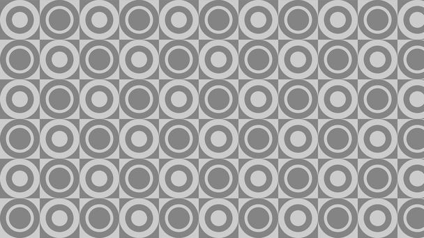 Grijze cirkel patroon achtergrond illustratie - Vector, afbeelding