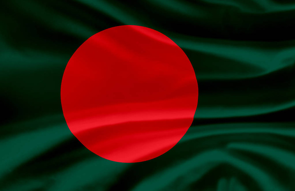 Bangladesh ondeando bandera ilustración
. - Foto, Imagen