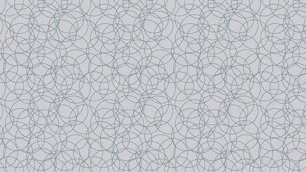 Light Grey Seamless Overlapping Circles Pattern Background - Vector, Image