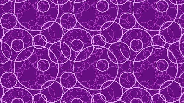 Purpurowe nakładające się okręgi wzór wektor graficzny - Wektor, obraz