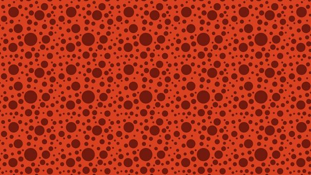 Red Random Circles Dots Pattern Vector Art - Vector, Image