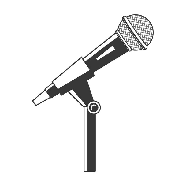 mikrofon hang ikon - Vektor, kép