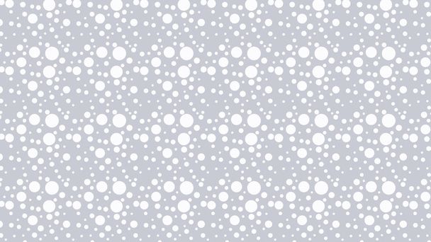 White Seamless Scattered Dots Pattern Vector Art - Vector, Image