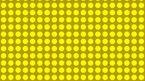 Yellow Seamless Geometric Circle Pattern Background Design - Vektör, Görsel