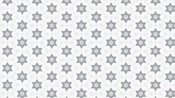 White Stars Background Pattern Design - Vector, Image