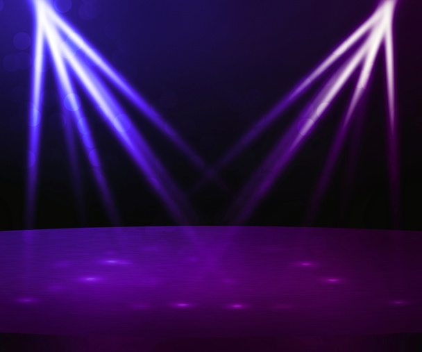 Lila színpadon a reflektorfényben hátteret - Fotó, kép