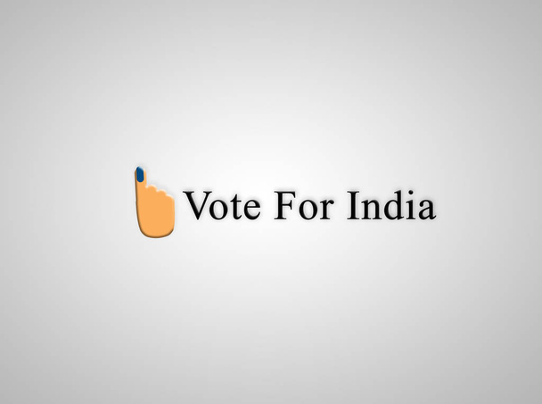 Поняття індійської виборчої виборів для кращого та голосу символу руки. - Фото, зображення