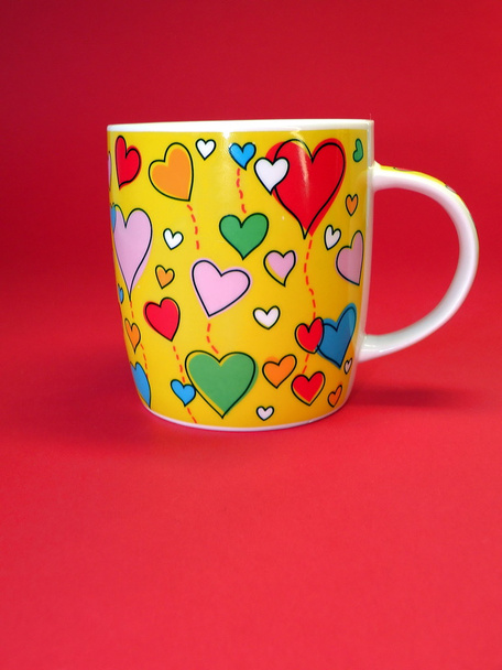 Cup with hearts - Photo, Image