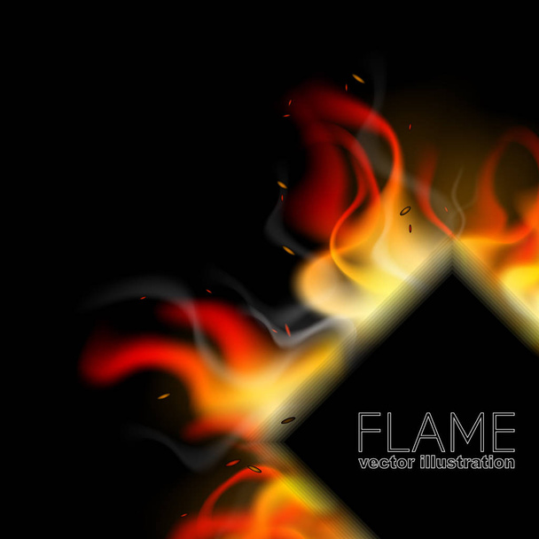 Free Vector, Fire background design