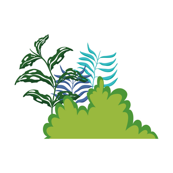 de natuurlijke scène Tuin bush - Vector, afbeelding
