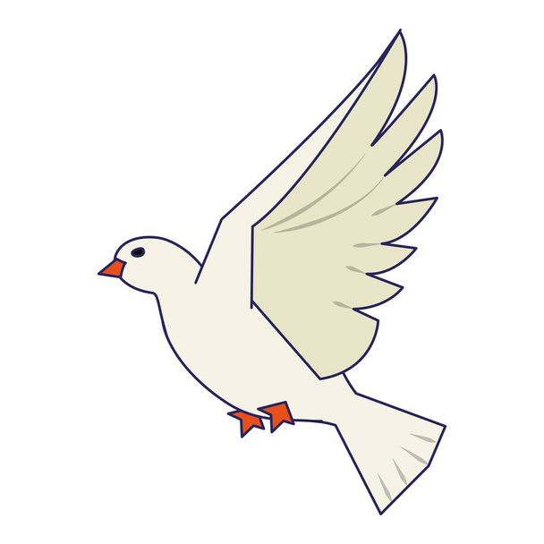colombe oiseau volant dessin animé
 - Vecteur, image