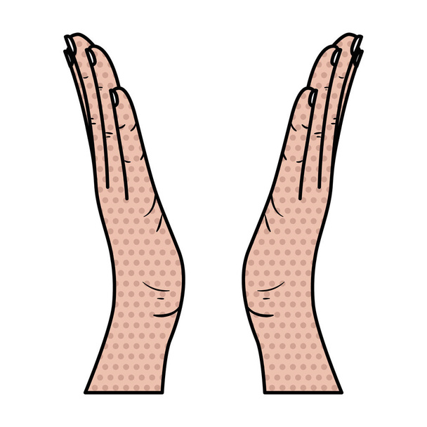 mains ouvertes recevant le caractère avatar
 - Vecteur, image