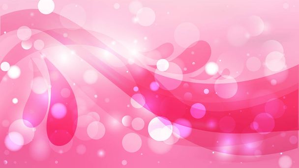 Abstract Pink Bokeh Lights Background Design - Vetor, Imagem
