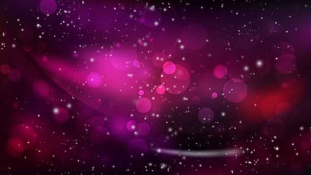Abstract Pink and Black Bokeh Defocused Lights Background Design - Vector, Image