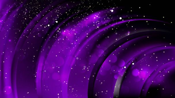 抽象的な紫と黒のぼやけたライトの背景画像 - ベクター画像