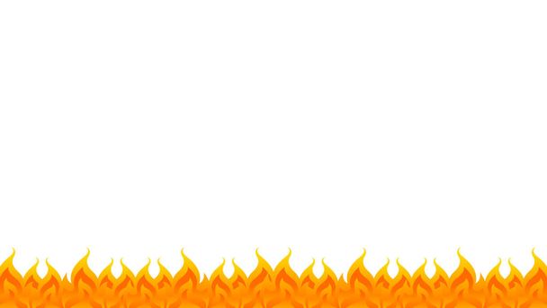 огонь, костер, огонь пламя изолированы на белом фоне, огонь пламя иллюстрации для графического дизайна баннера
 - Вектор,изображение