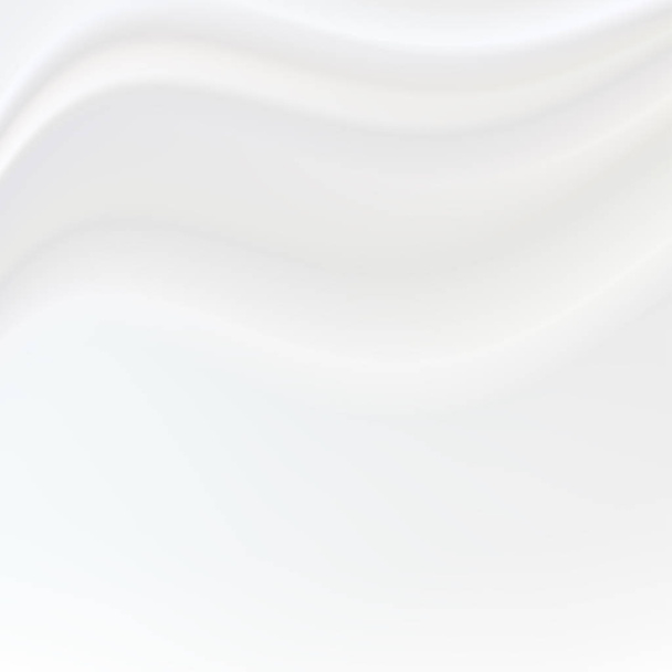 Μεταξένια λευκό φόντο με κύματα - Διάνυσμα, εικόνα