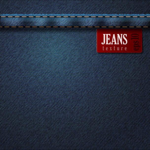 Jeans Denim tekstura tło wzór. Wektor - Wektor, obraz