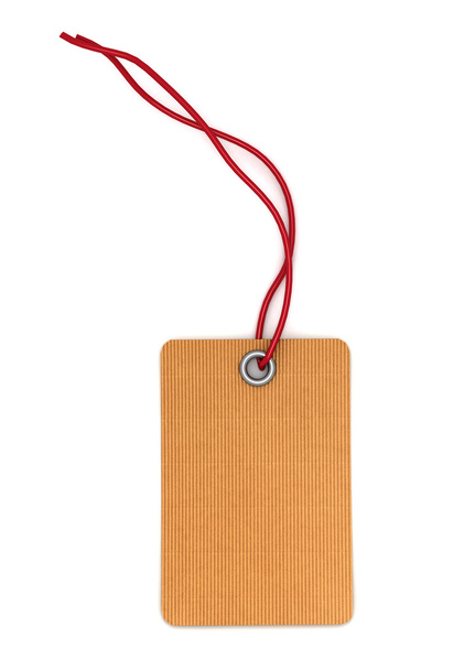 Blank paper tag isolated - Foto, afbeelding