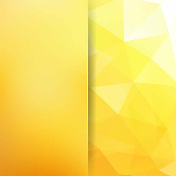 Abstract polygonal vector background. Yellow geometric vector illustration. Creative design template. Abstract vector background for use in design - Vector, Image